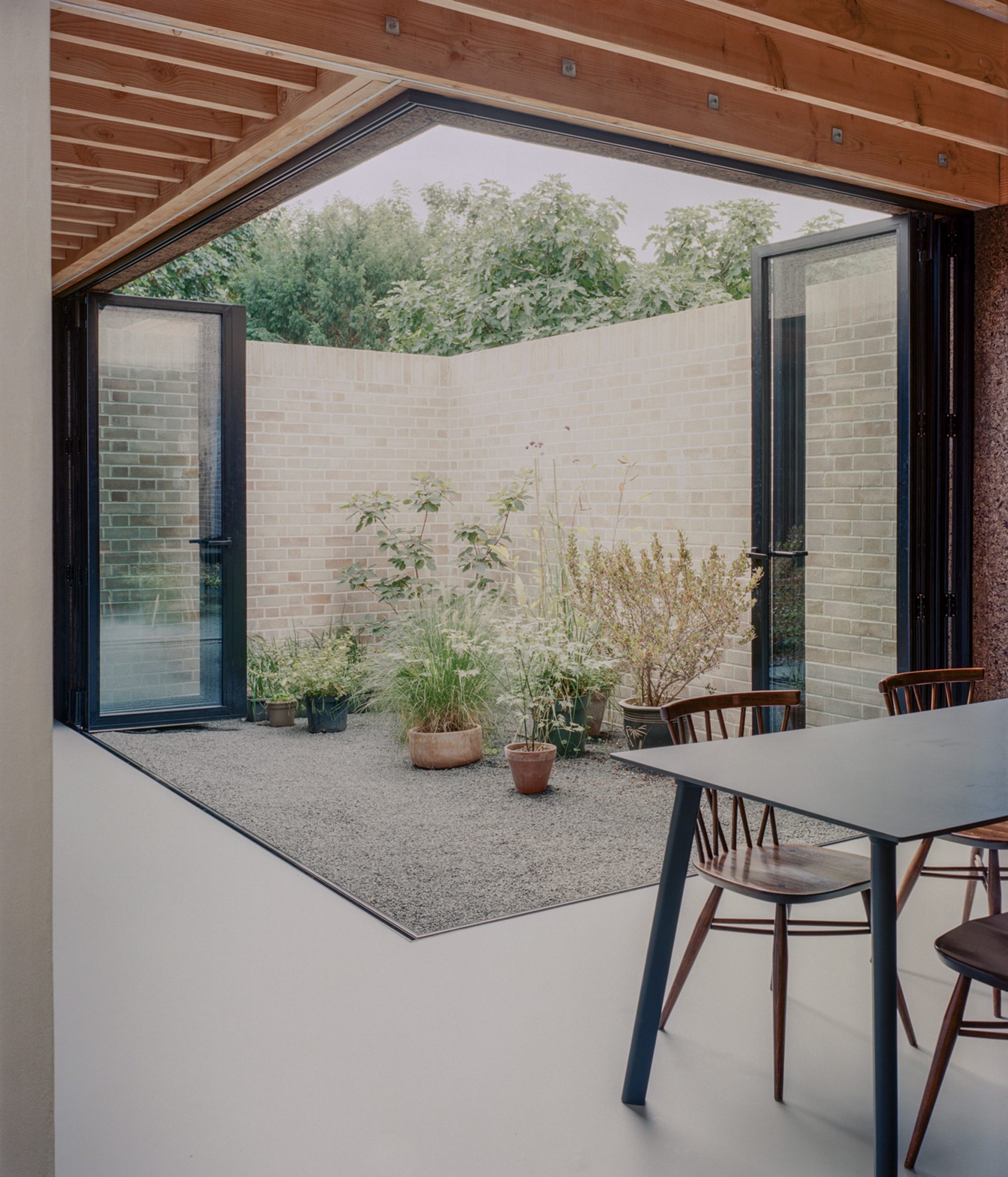 Image of bi-folding doors that open out to a garden