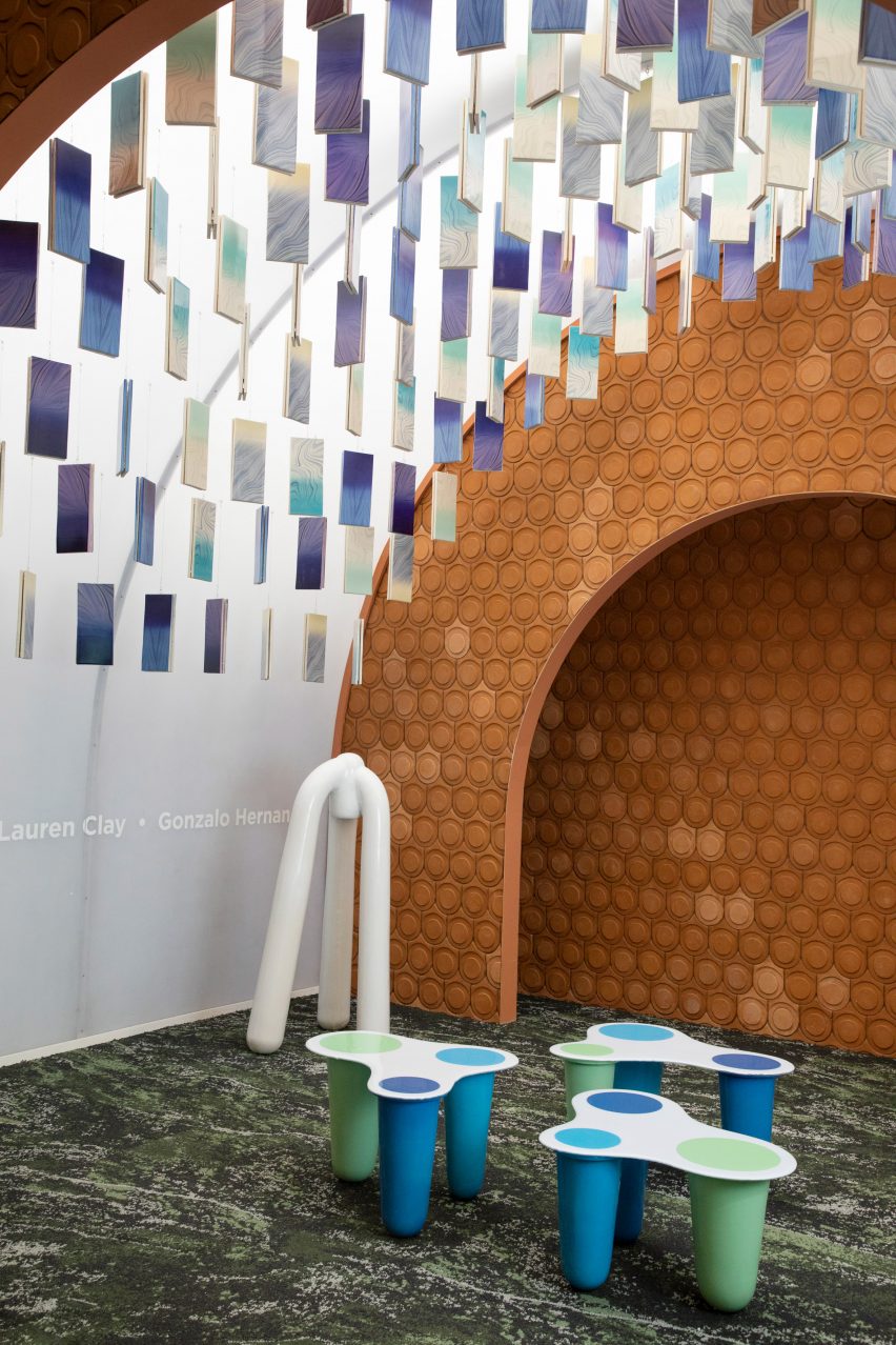 SCAD graduate Lauren Clay also designed tiles for the exhibition
