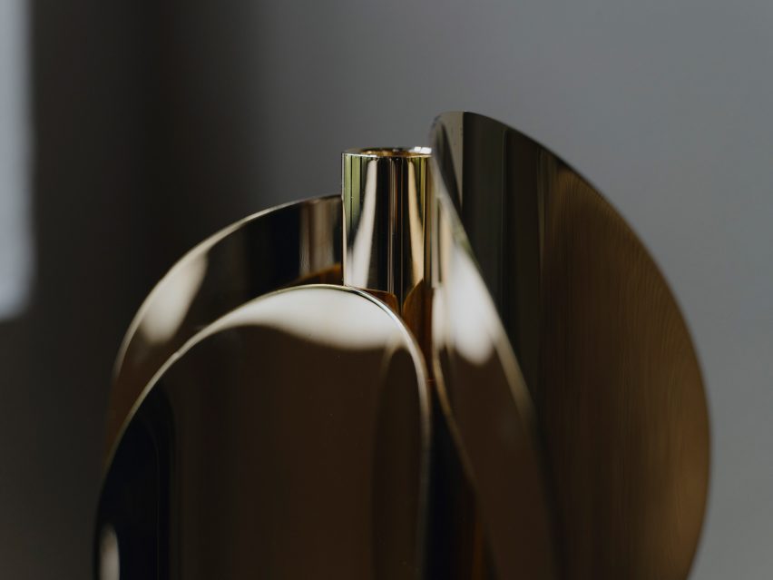 Brass candleholder by Snøhetta and TH Marthinsen for Christmas Star Campaign