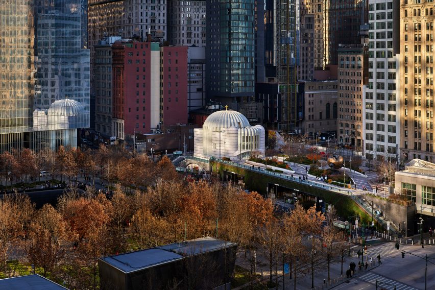 Church by Santiago Calatrava at World Trade Center site
