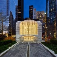Santiago Calatrava unveils illuminated World Trade Center church