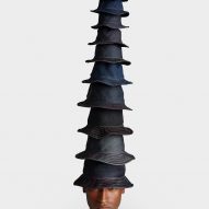 Stephen Jones collaborates with G-Star Raw to create couture denim hats