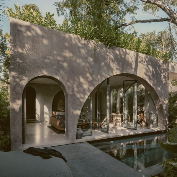 Villa Petricor sits within a tropical garden in Tulum