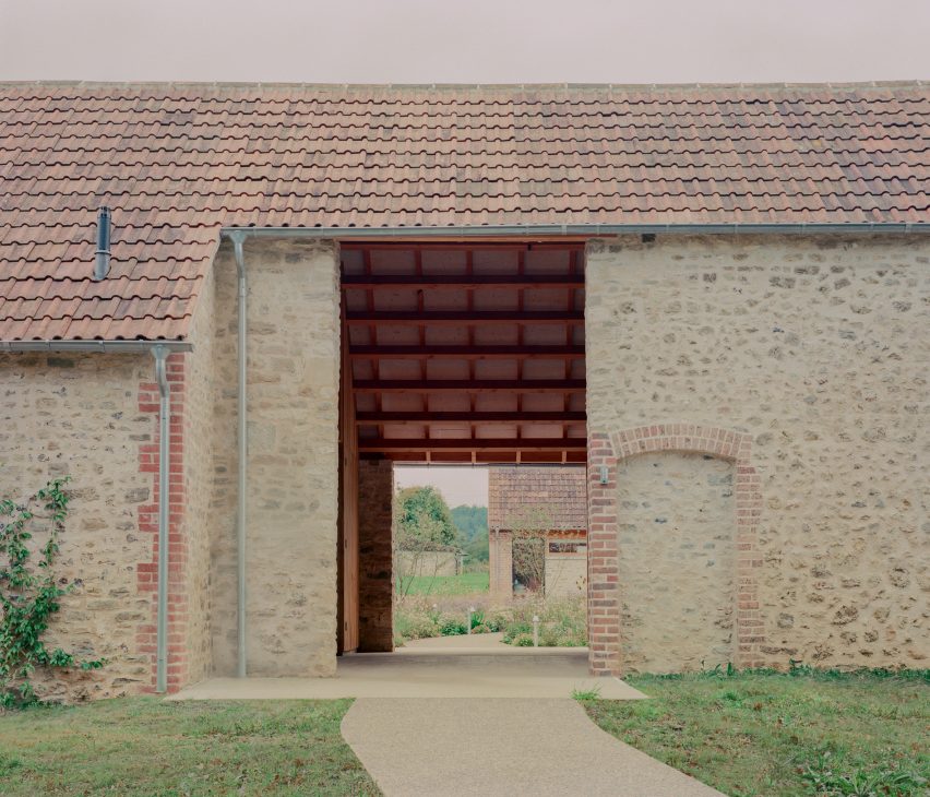 Exterior of converted 19th-century brick barn
