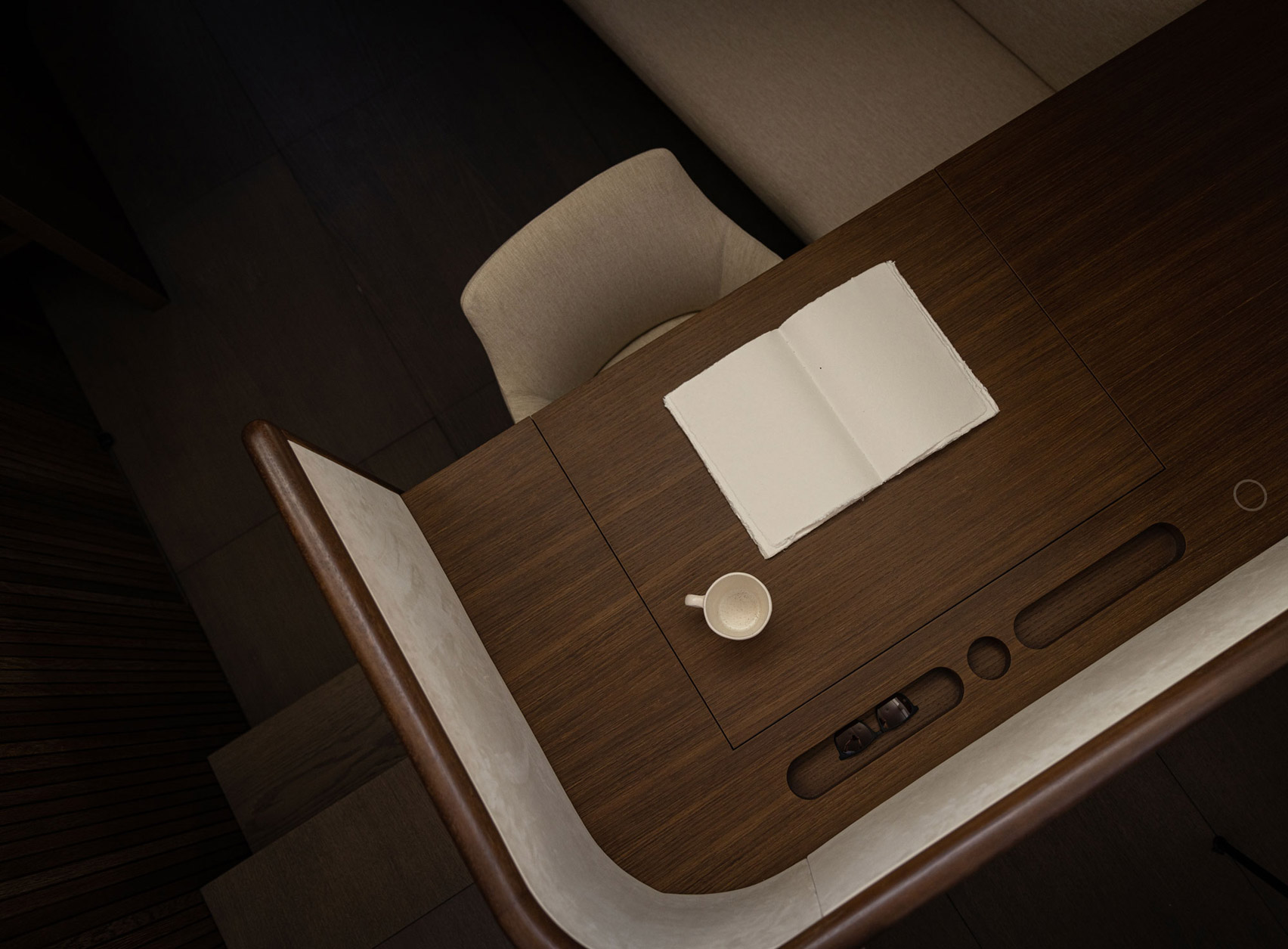 Study of yacht interior designed by Norm Architects