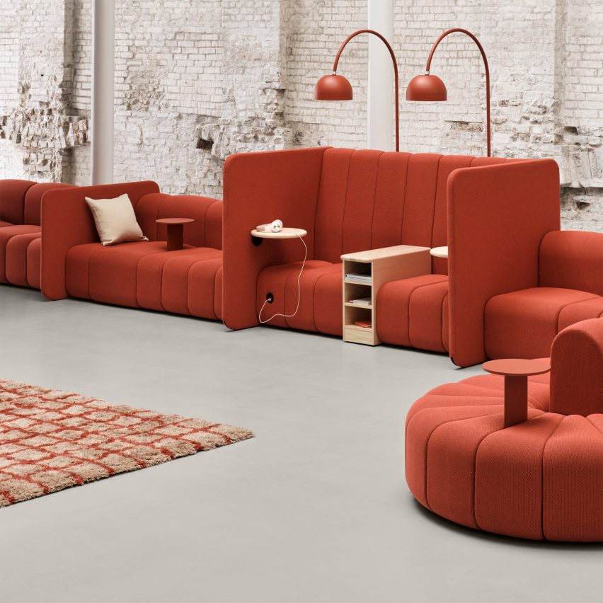 Image of a red sofa
