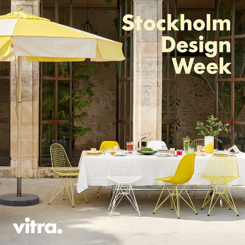 Image of outdoor furniture with Vitra logo