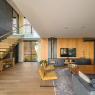 Interior of the Black House by AR Arquitectos