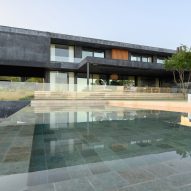 Exterior of the Black House by AR Arquitectos