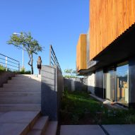 Exterior of the Black House by AR Arquitectos