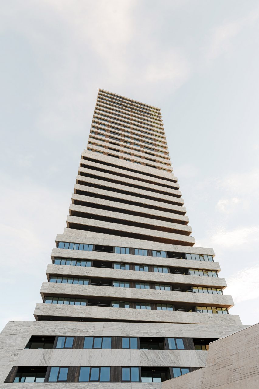 Stepped stone skyscraper in Eindhoven 