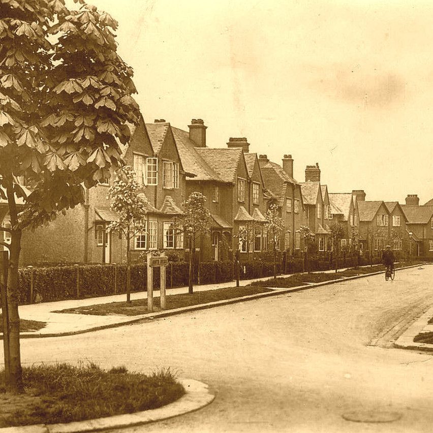Old image of Burnage Garden Village in Manchester