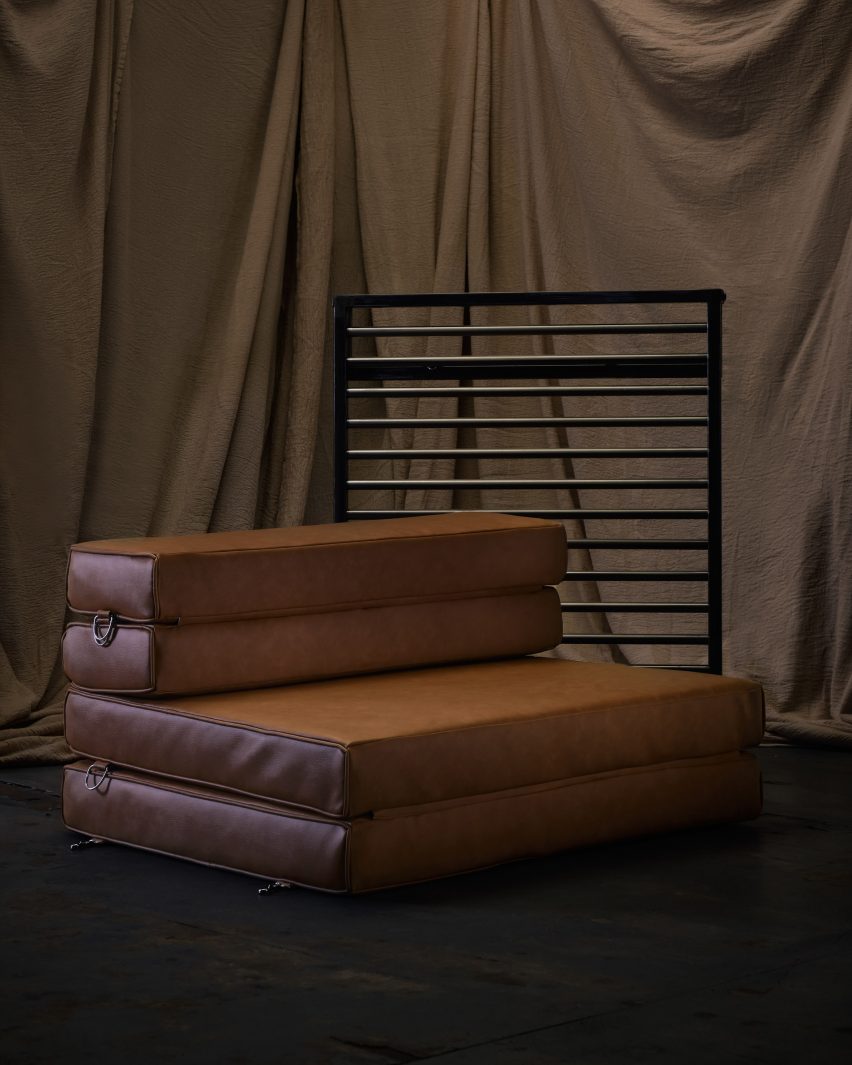 Japanese-futon informed modular sex furniture