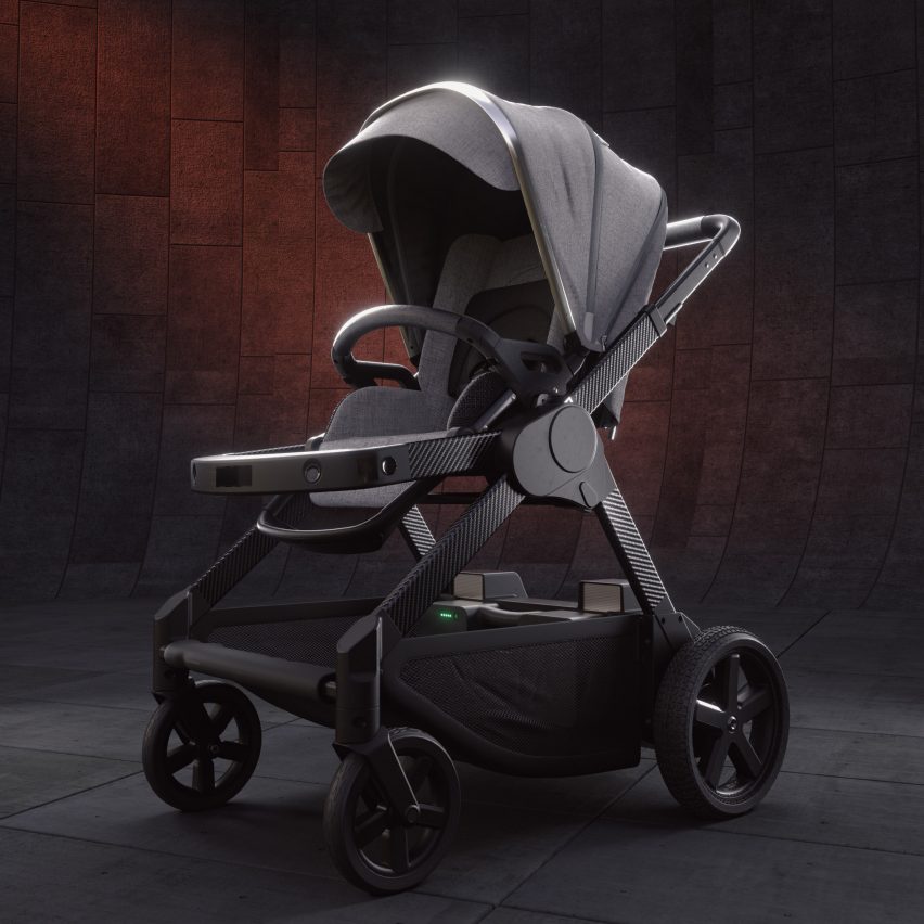 AI-powered modular pram