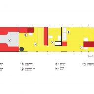 Plan of Fàng Sōng houseboat in Berlin by Crossboundaries