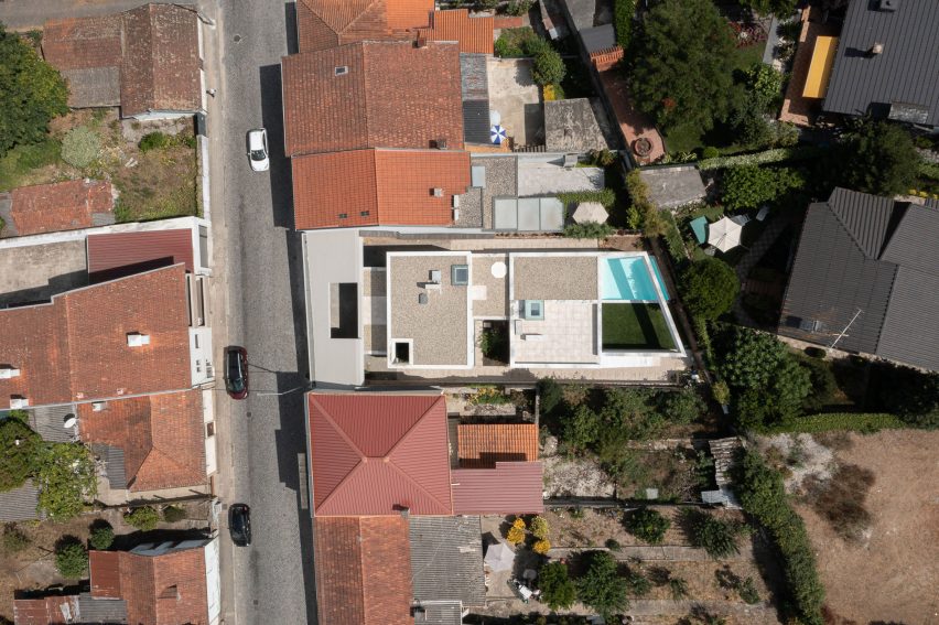 Aerial view of Forte House in Santo Tirso
