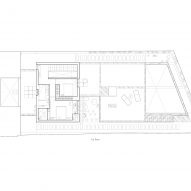 First floor plan of Forte House by Pema Studio in Santo Tirso