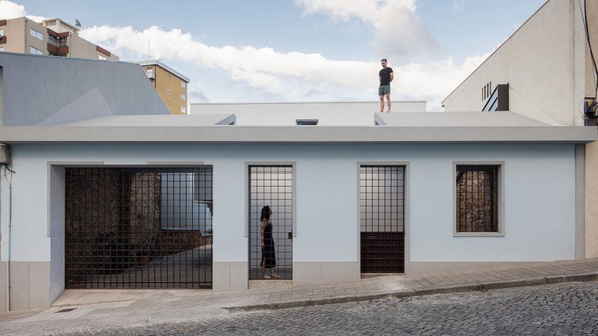 Front elevation of Forte House by Pema Studio in Santo Tirso