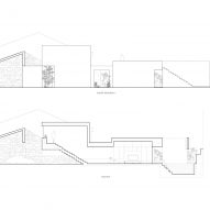 Sections of Forte House by Pema Studio in Santo Tirso