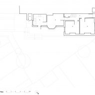 Ground floor plan, before completion of the refurbishment