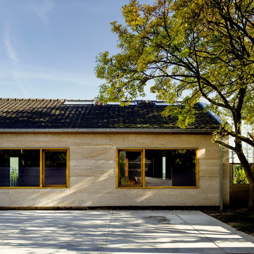 Hempcrete houses by Martens van Caimere Architecten