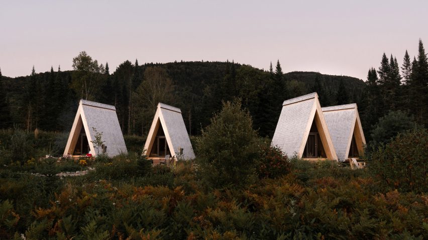 Farouche Tremblant cabins in the forest by Atelier l'Abri