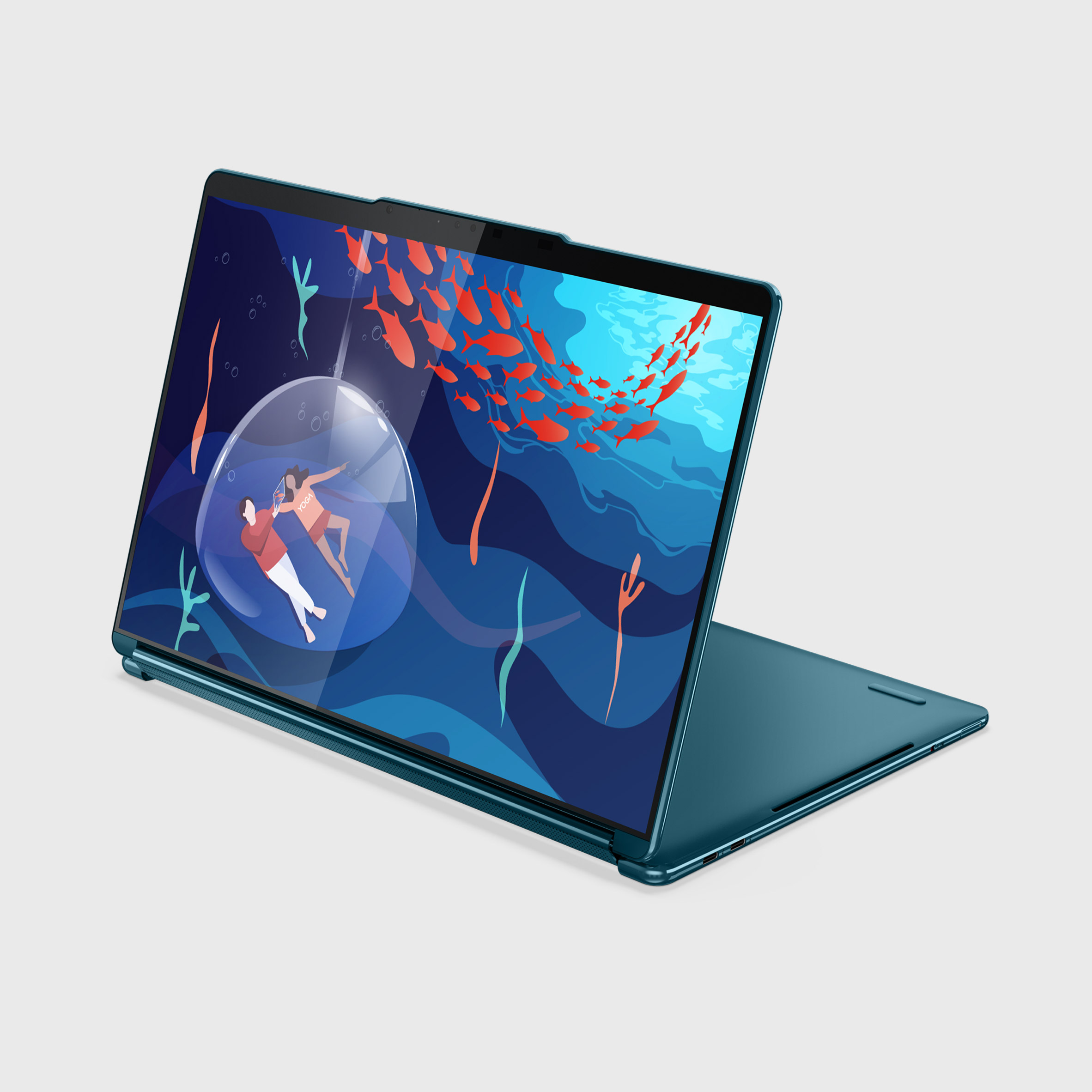 Lenovo unveils folding laptop Yoga Book 9i with two full-sized screens