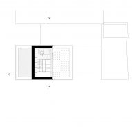 Third floor plan of Na Rade House by NOIZ architekti