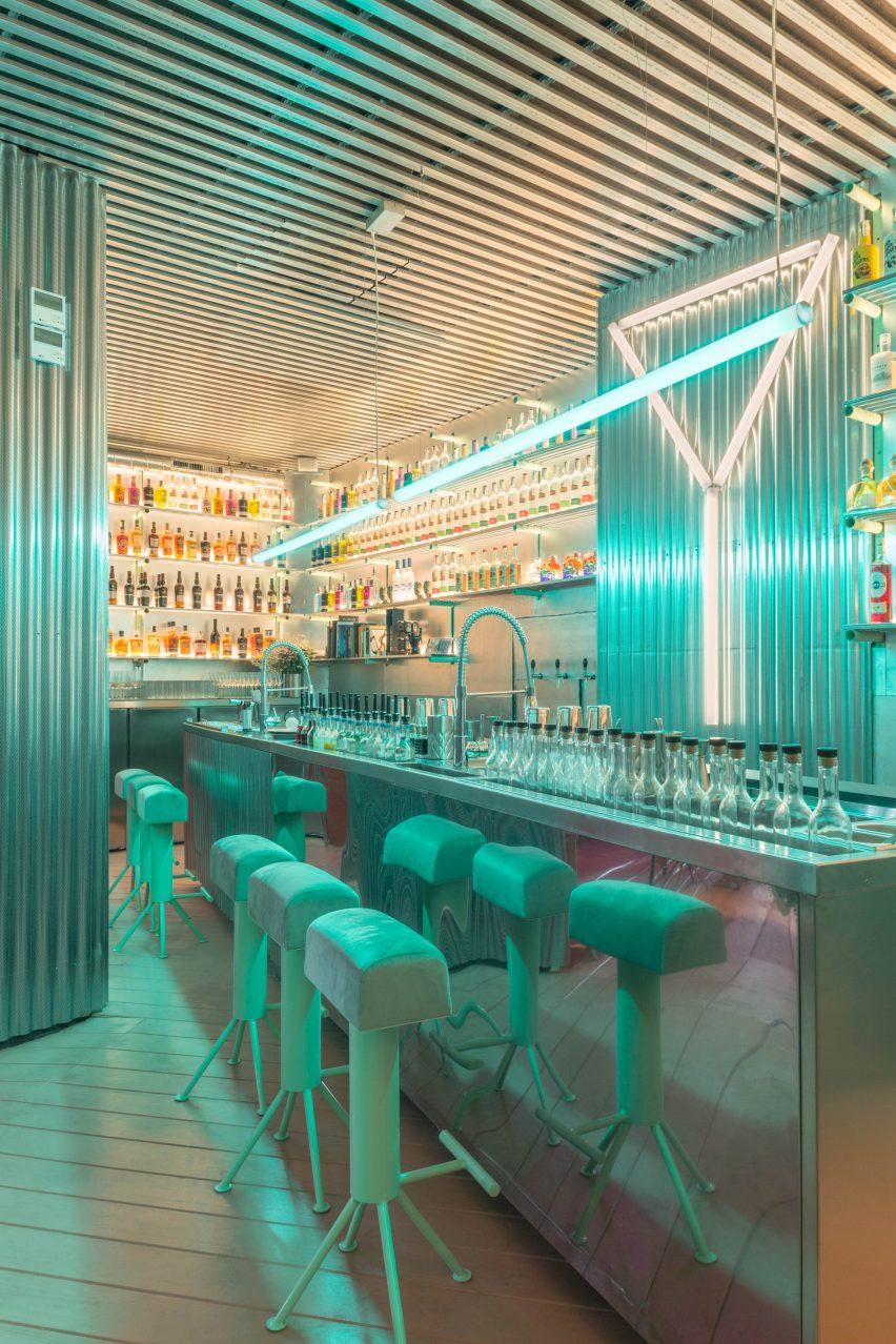 Laboratory room in Naked and Famous bar by Lucas y Hernández-Gil