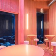 Pink room in Naked and Famous bar by Lucas y Hernández-Gil