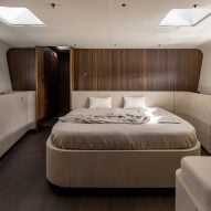 Bedroom of Y9 Yacht by Norm Architects