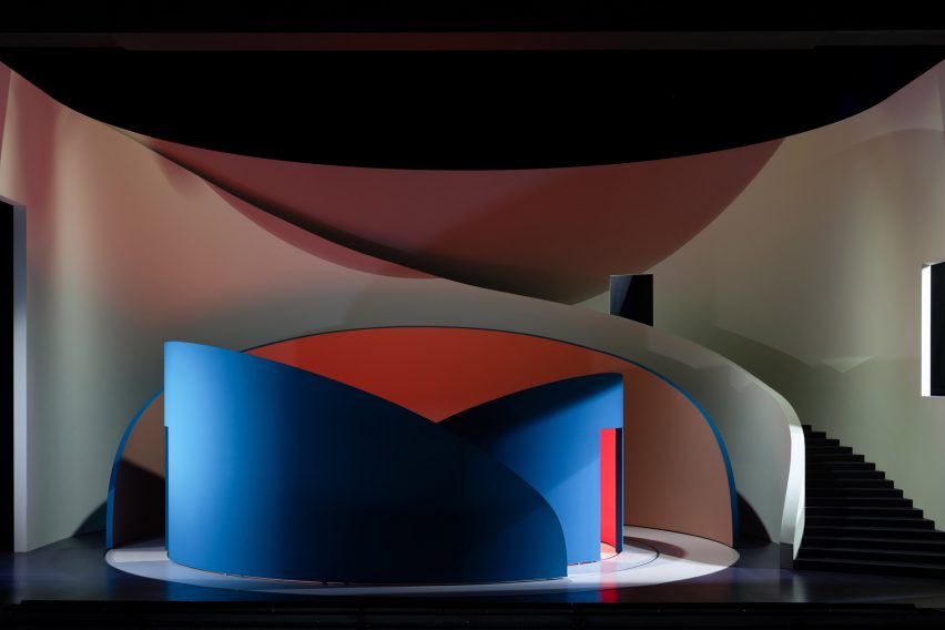 Scenography by Pierre Yovanovitch for Rigoletto at Theater Basel