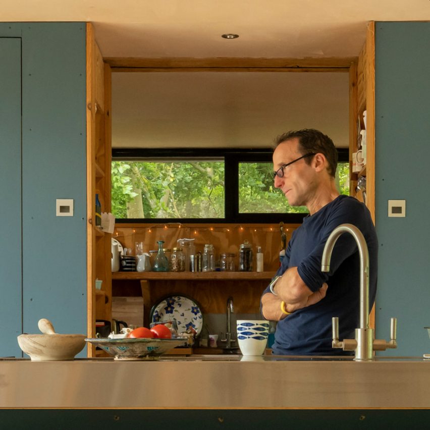 Piers Taylor in his kitchen