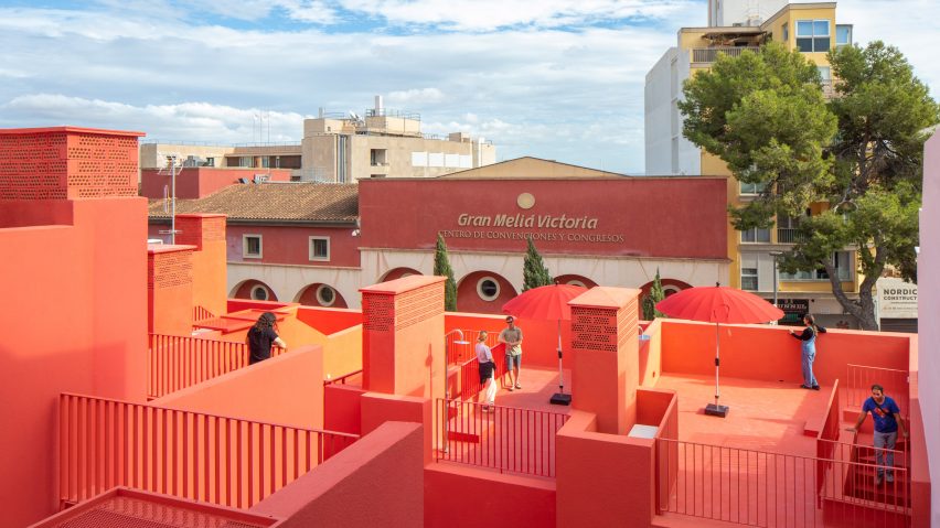 Roof terraces of Project Gomila by MVRDV and GRAS Reynés Arquitectos