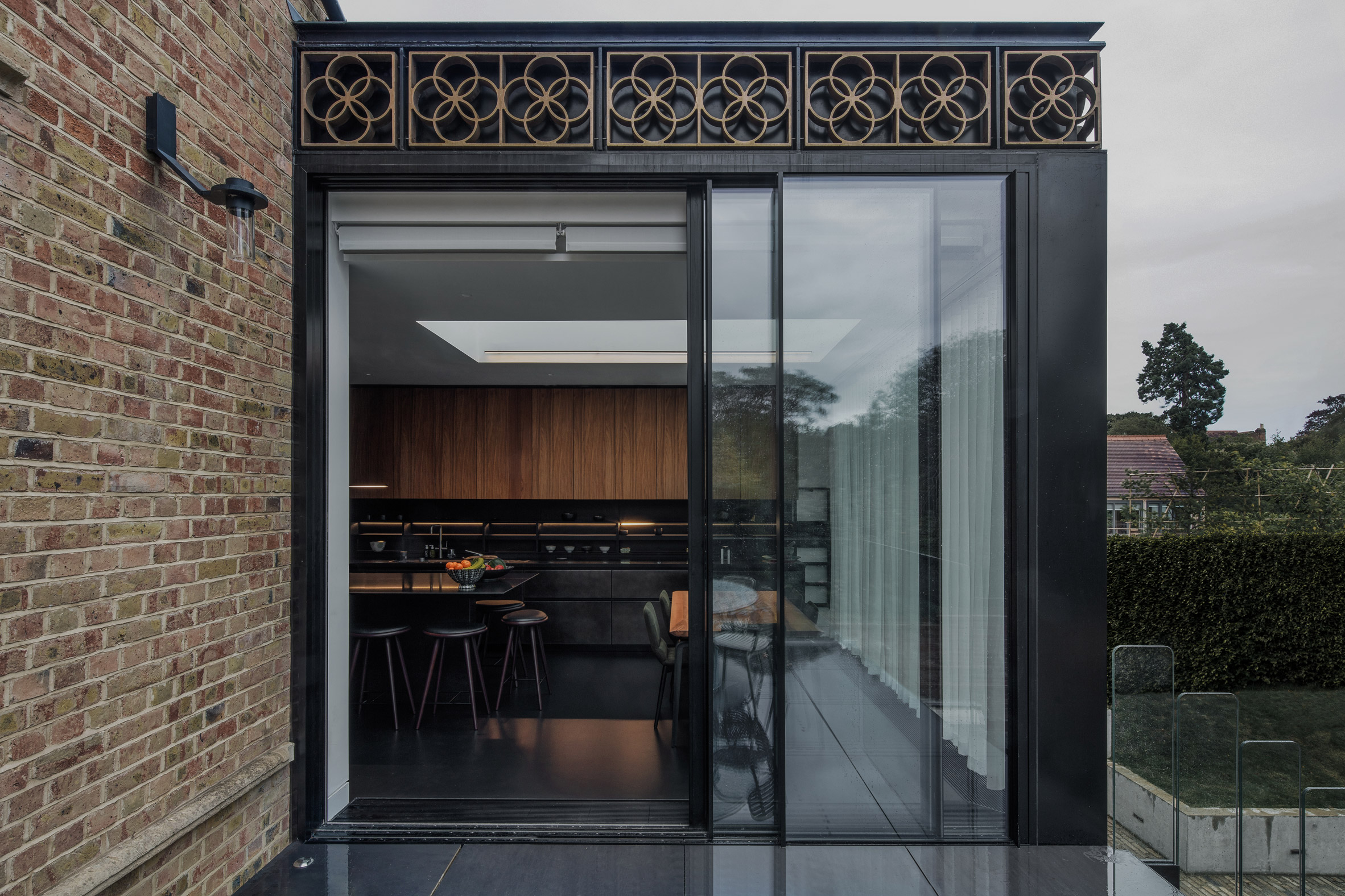Ornamental extension at Quatrefoil House by Hyde + Hyde