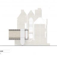 Elevation drawing of Quatrefoil House by Hyde + Hyde