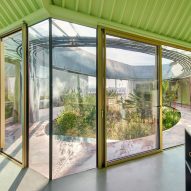 Floor-to-ceiling glazing at Rambla Climate-House by Andrés Jaque, Office for Political Innovation and Miguel Mesa del Castillo