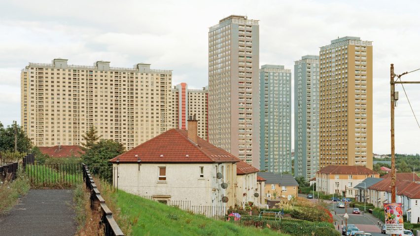 View of the Red Road Flats in Glasgow
