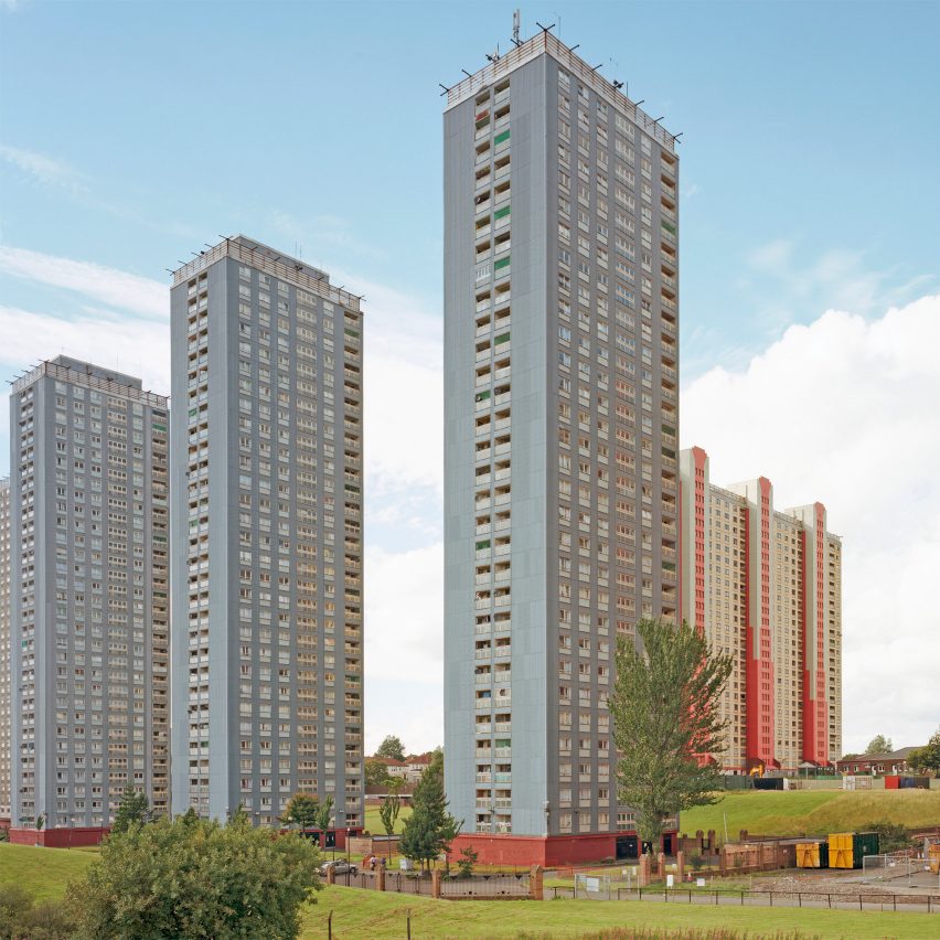 Exterior of the Red Road Flats in Glasgow