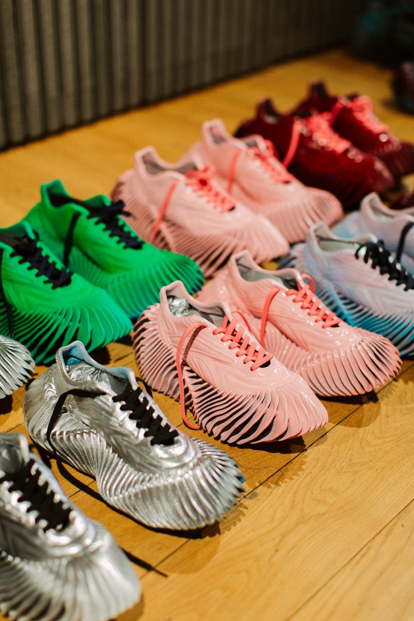 A collection of Reebok x Botter sneakers