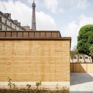 Régis Roudil creates adobe nursery in grounds of Parisian palace