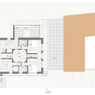 Lower level floor plan, São Cosme House by Carlos Castanheira