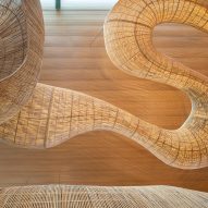 Gallery and rattan installation by Enter Projects Asia