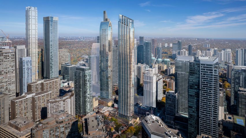 Toronto skyscrapers on Yonge