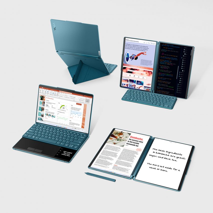 Dual-screen laptop and keyboard from Lenovo