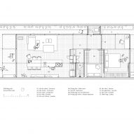Ground floor plan of a steel structure home by MIA Design Studio