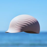 Shellmet helmet made from scallop shell waste