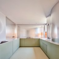 Unit 1040 apartment renovation by Studio Noju within Torres Blancas in Madrid