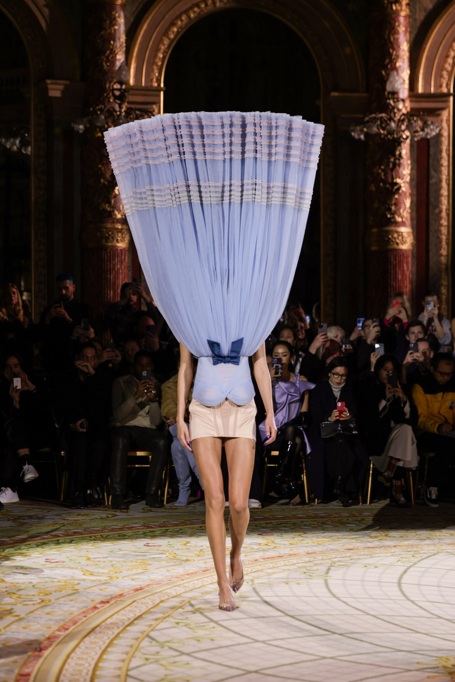 Upside-down Cinderella-style couture ballgown by Viktor & Rolf