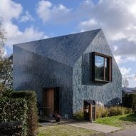 Mecanoo cloaks Dutch house in pearlescent ceramic tiles